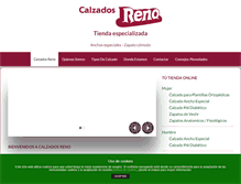 Tablet Screenshot of calzadosreno.com